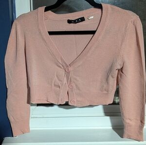 Blush Mak Cropped Cardigan